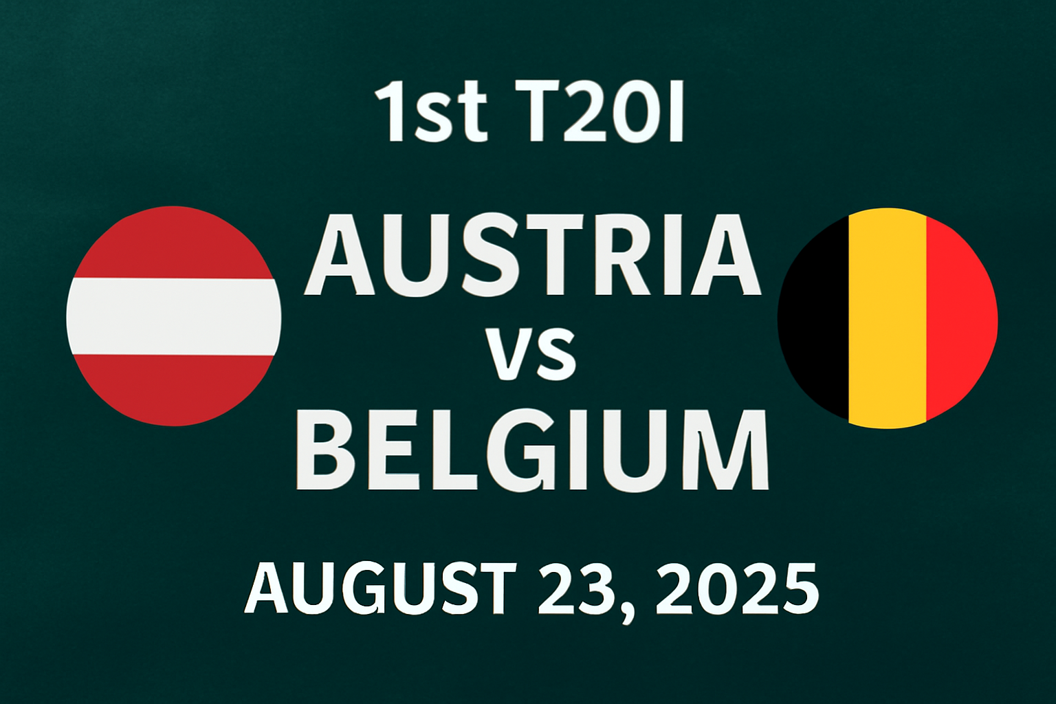 Austria vs Belgium 1st T20I